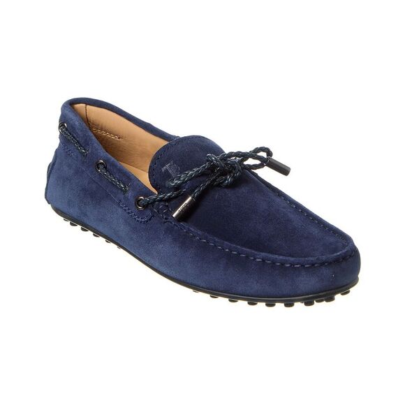 Tod’S Gommino Suede Loafer Blue